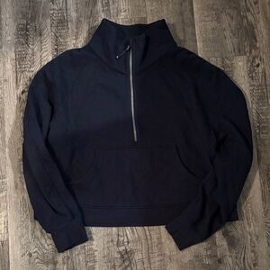 Lululemon Scuba Half-Zip Sweatshirt - No Hood - Navy Blue - Size XL/XXL